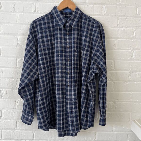 VTG 80s/90s Pendleton 100% Virgin Wool Plaid Shirt XL – Made in USA - Picture 3 of 9